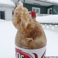 Stuff I Found: the slow motion frozen explosion of my Diet Dr. Pepper